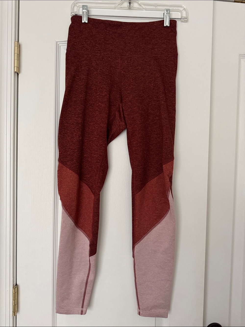 Old Navy Active Burgundy Heather Elevate Leggings